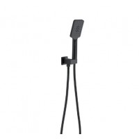 Square Gun Metal Grey Hand Shower On Bracket